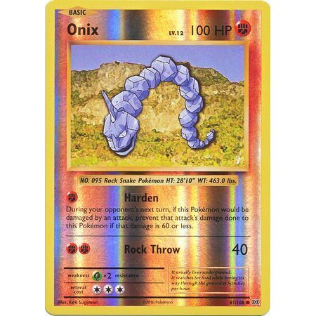 Pokemon - Onix (61/108) - XY Evolutions - Reverse Holo