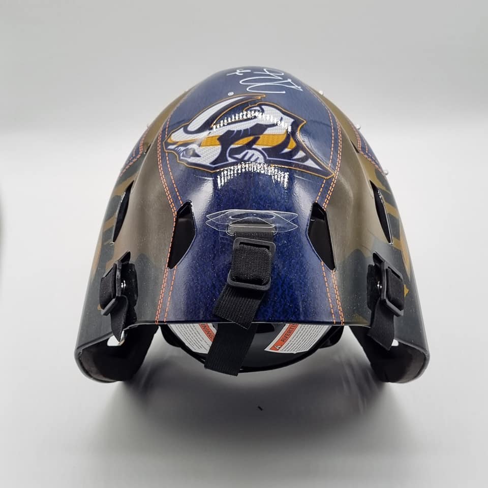 Pekka Rinne Signed Predators Full Size Goalie Mask with Display Case  (Fanatics Hologram)